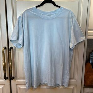 Lululemon Light Blue All Yours Short Sleeve Top Size 12